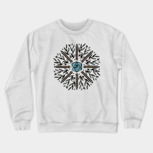 D20 Character Sheet Pattern Crewneck Sweatshirt